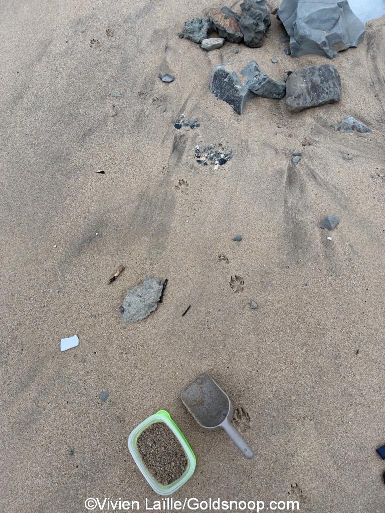 Test prélèvement sables noirs plages Ocean atlantique 93 sur 159