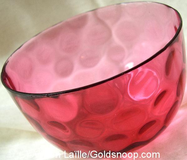 Vintage cranberry glass