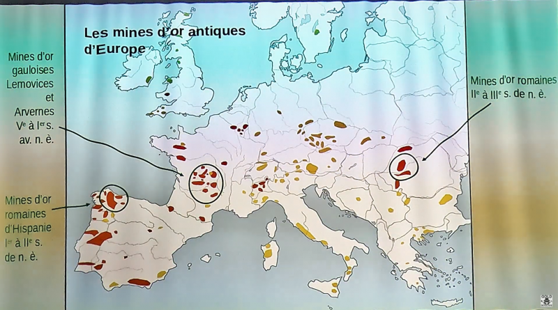 Béatrice CAUUET : L'exploitation de l'or dans l'Europe Antique (Hispania, Gallia, Dacia) Conférence